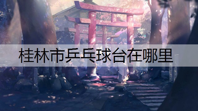 桂林市乒乓球台在哪里