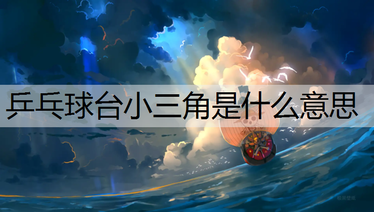 乒乓球台小三角是什么意思
