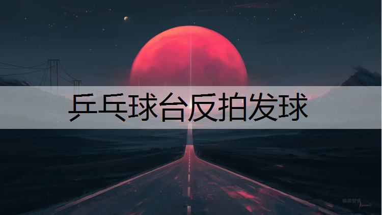 乒乓球台反拍发球